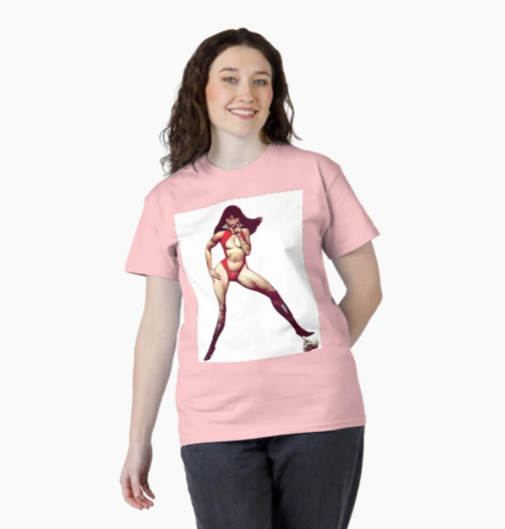 Vampirella Skull Classic T Shirt Light